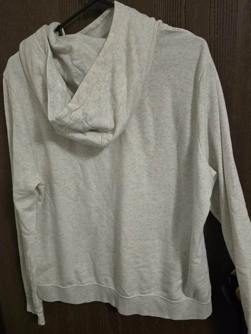 Nike White Hoodie with Black Neck Label